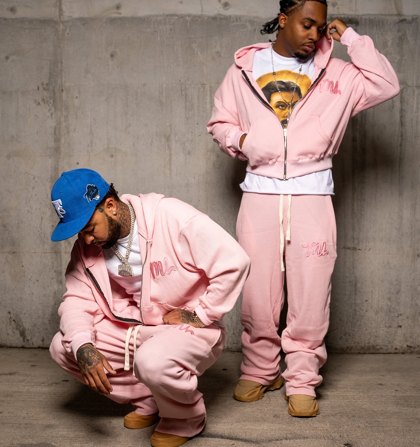 PINK THERMAL SWEATSUIT