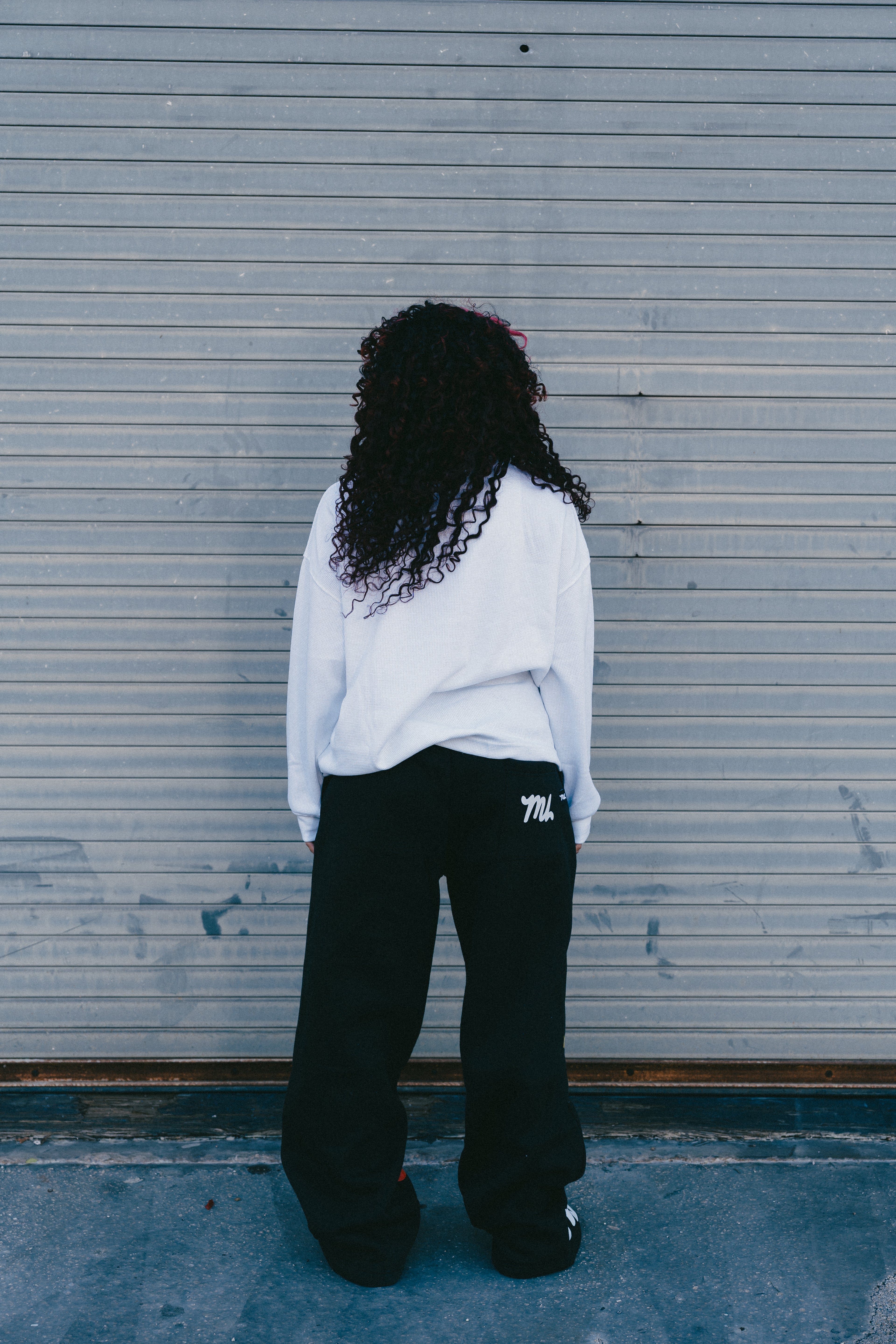 BLACK MU MONOGRAM SWEATPANTS