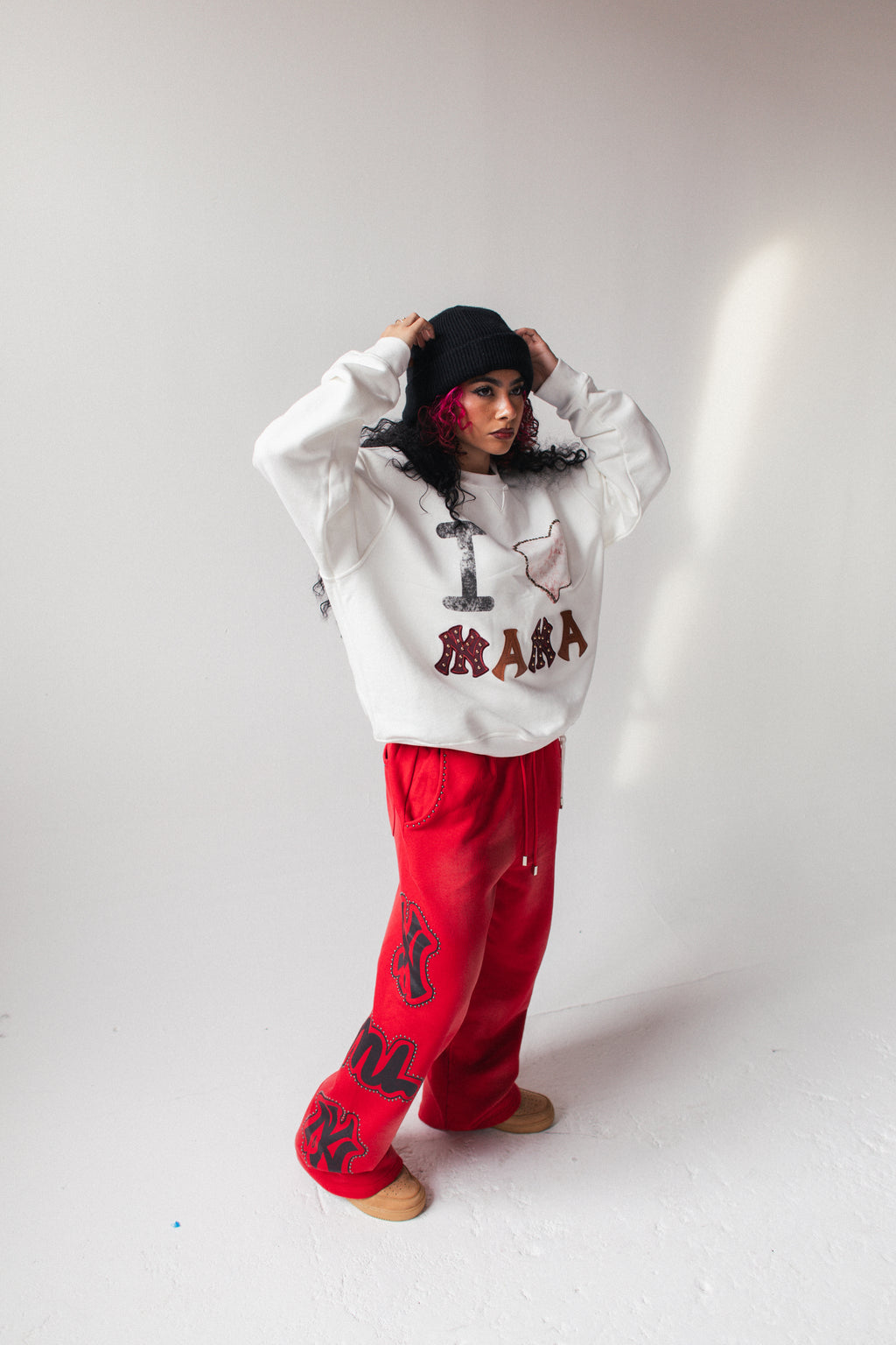 NY CITY CORE SWEATS [RED]