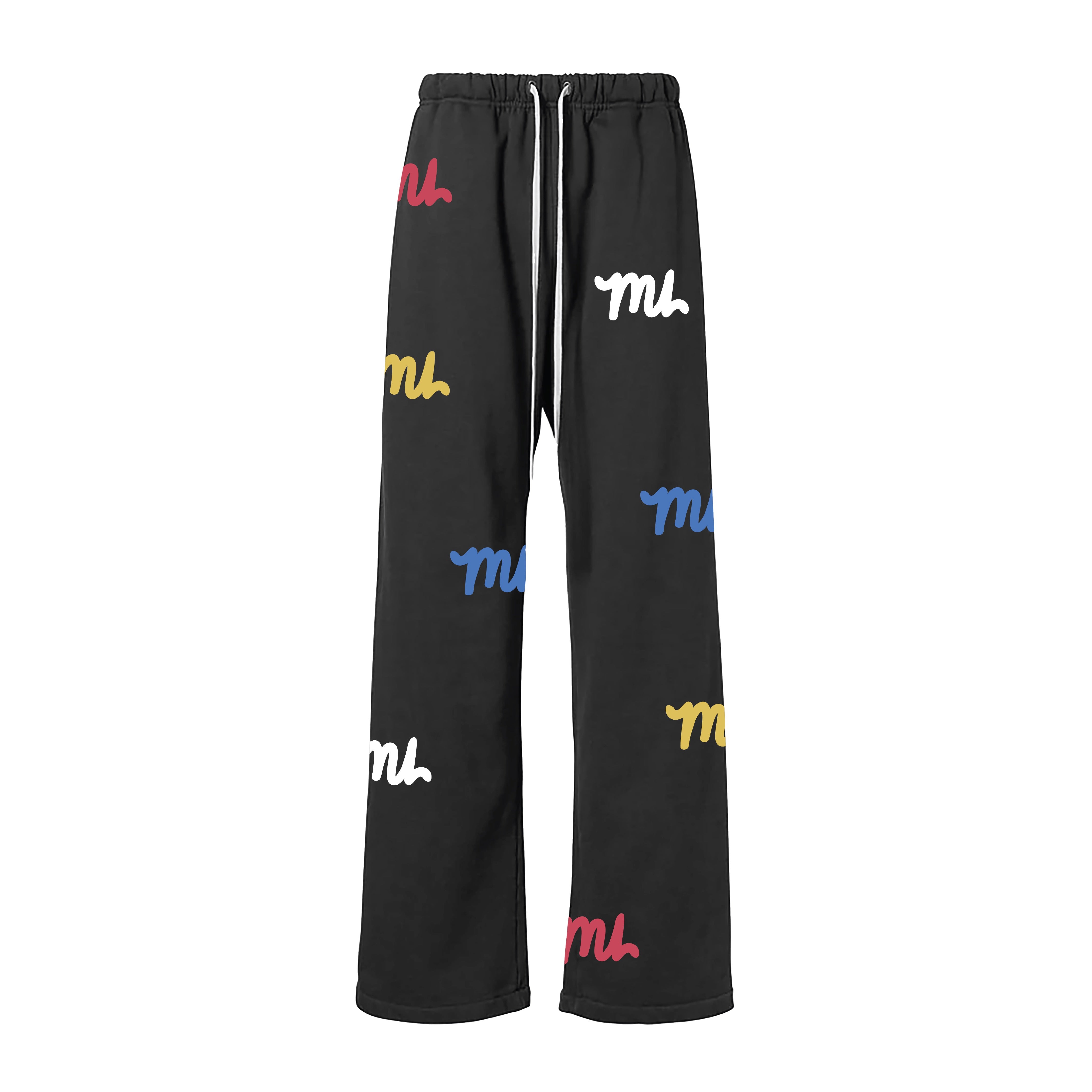 BLACK MU MONOGRAM SWEATPANTS *RESTOCK*